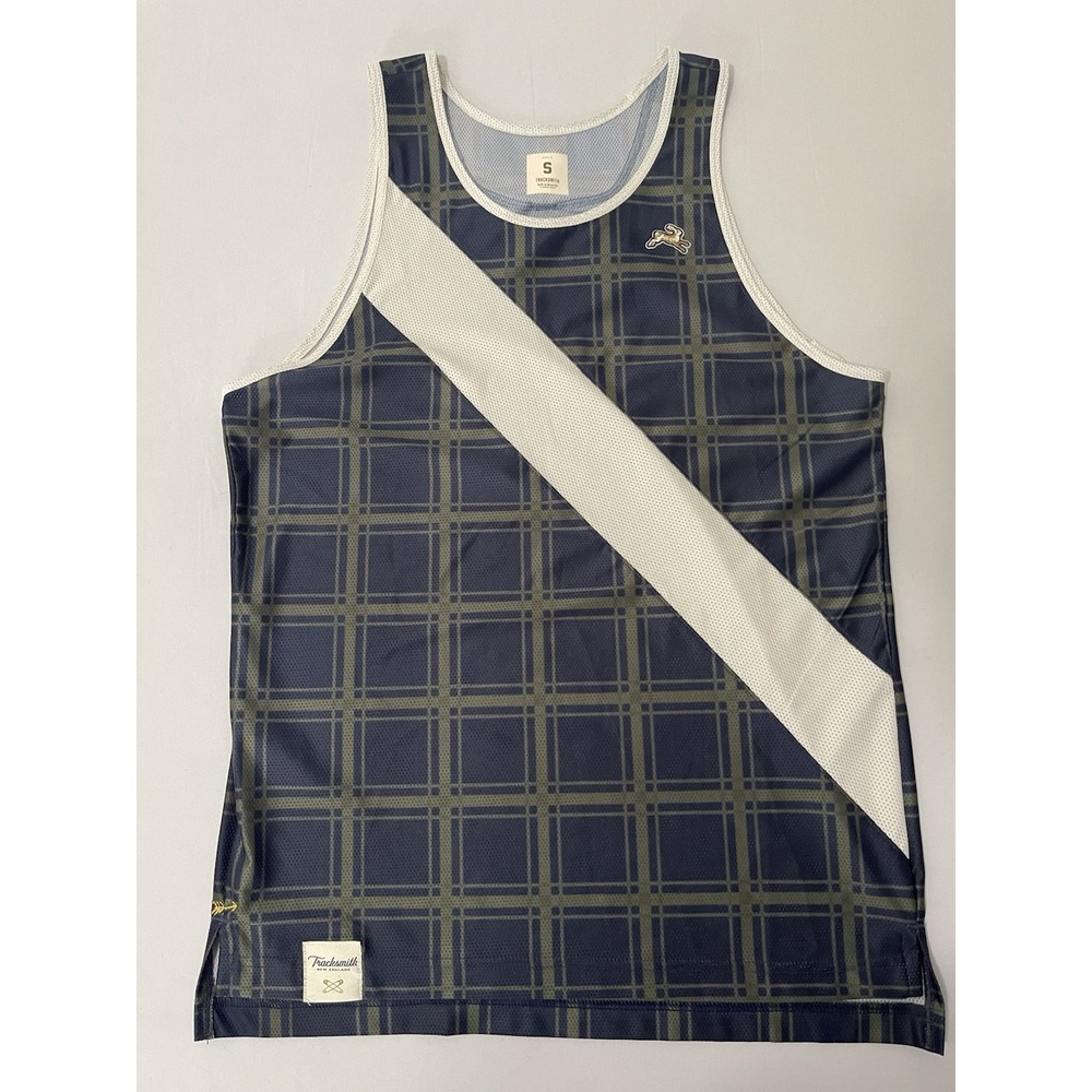 Tracksmith Van Cortlandt Singlet Tank Top Plaid Men's Small